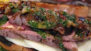 Open Face Steak Sandwiches