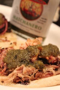 Hatchanero on Pulled Pork Tacos