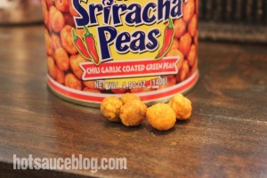 Spicy Sriracha Peas Close Up