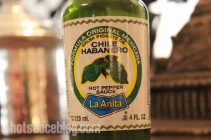 La Anita Green Chile Habanero Hot Sauce Label