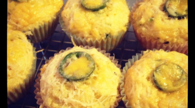 jalapeno, bacon, cheddar parmesan corn muffins
