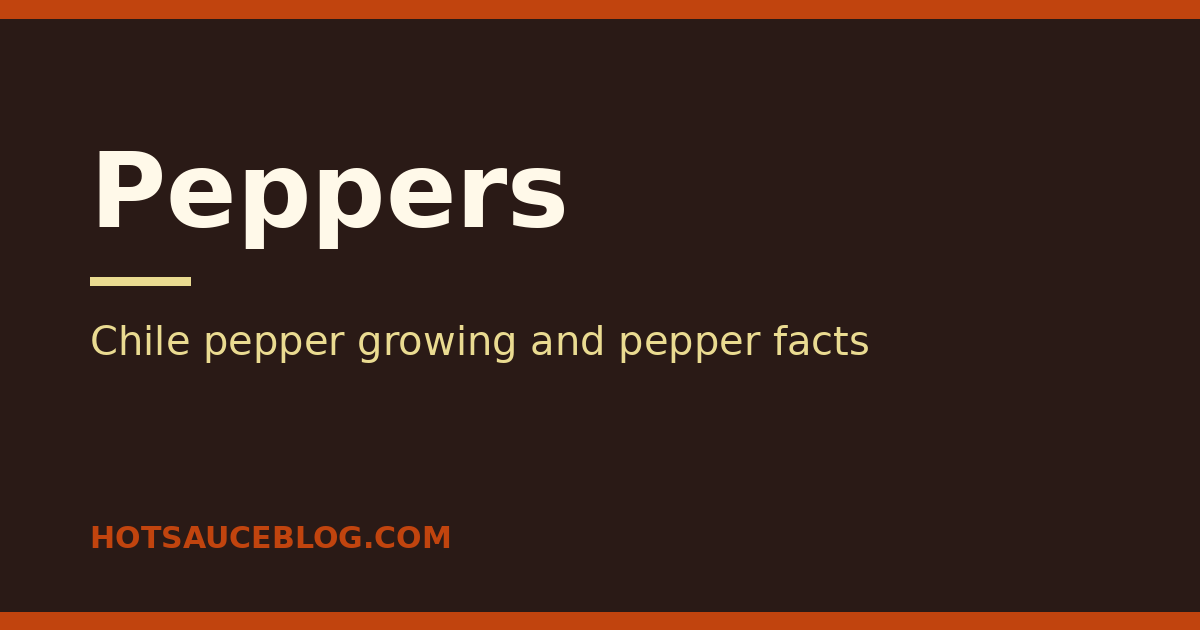 Peppers on Hot Sauce Blog